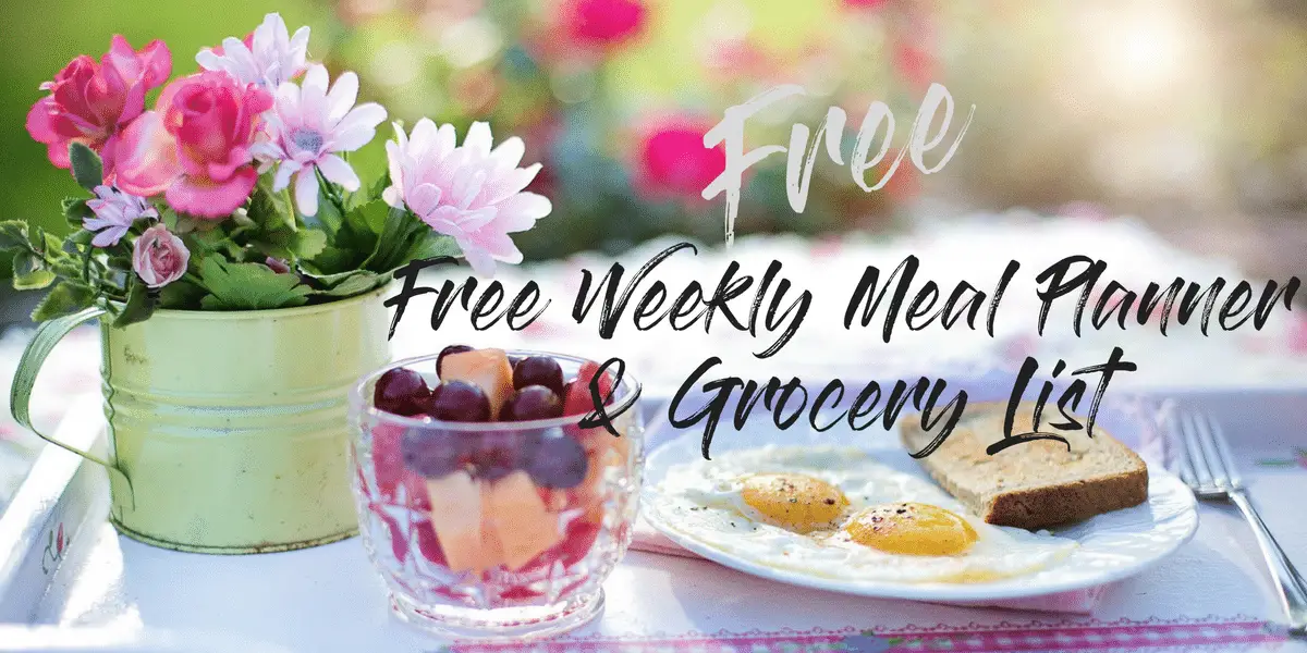 Free Meal Planner And Grocery List Printable #free #printable