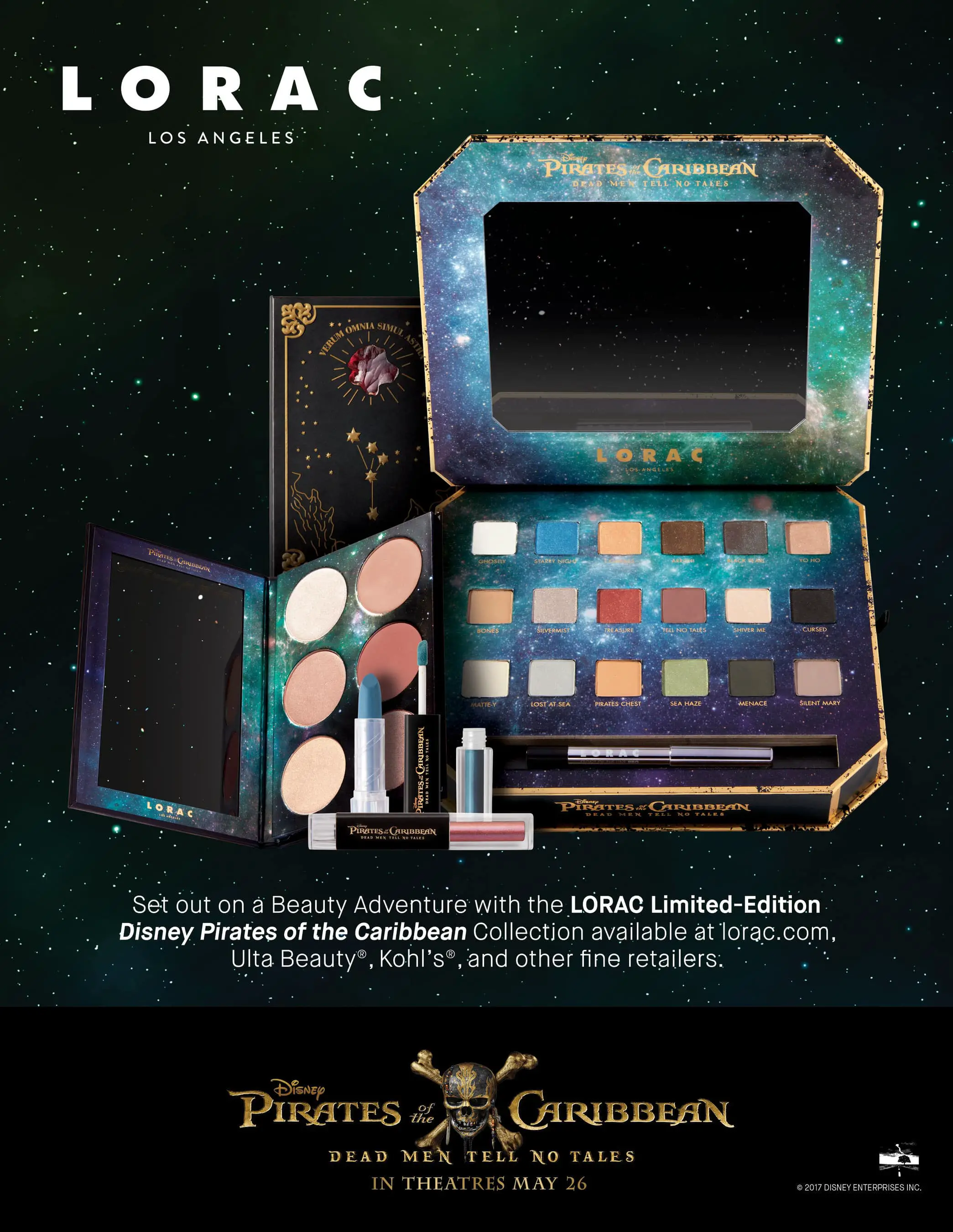LORAC Introduces a Limited-Edition Pirates of the Caribbean: Dead Men Tell No Tales Collection