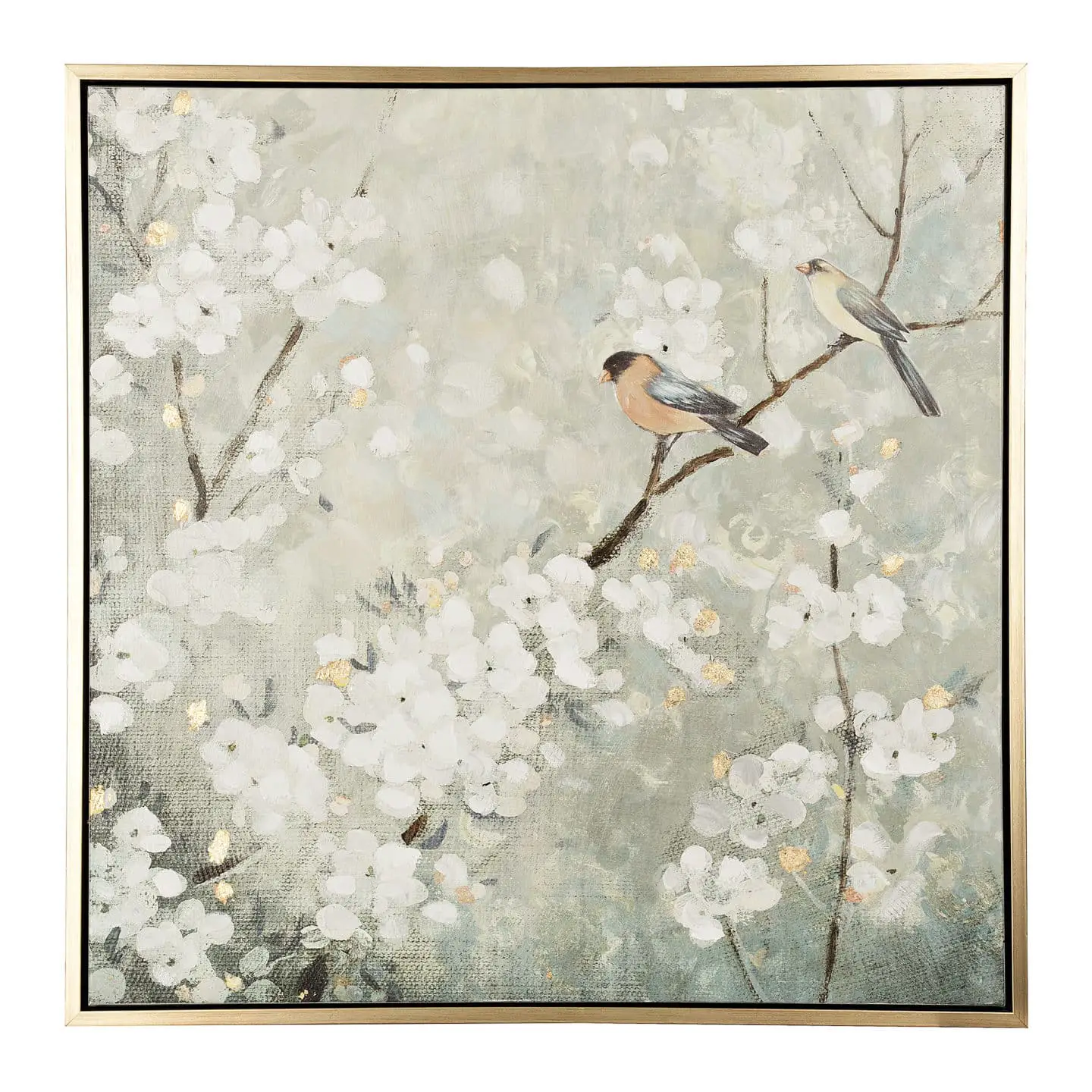 Cherry Blossoms Framed Canvas Art Print