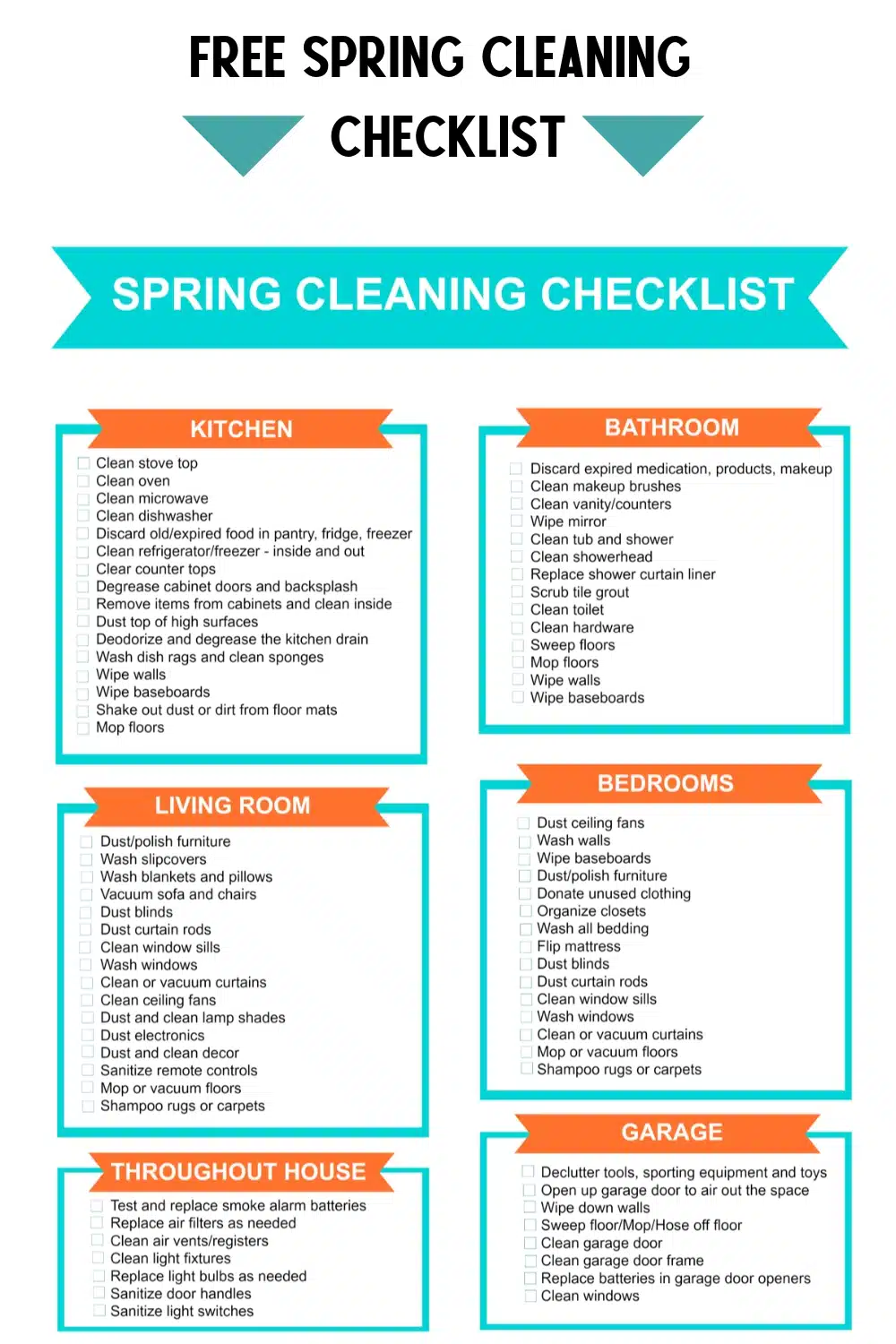 Spring Cleaning Tips From Professionals And #Free Spring Cleaning Check List
