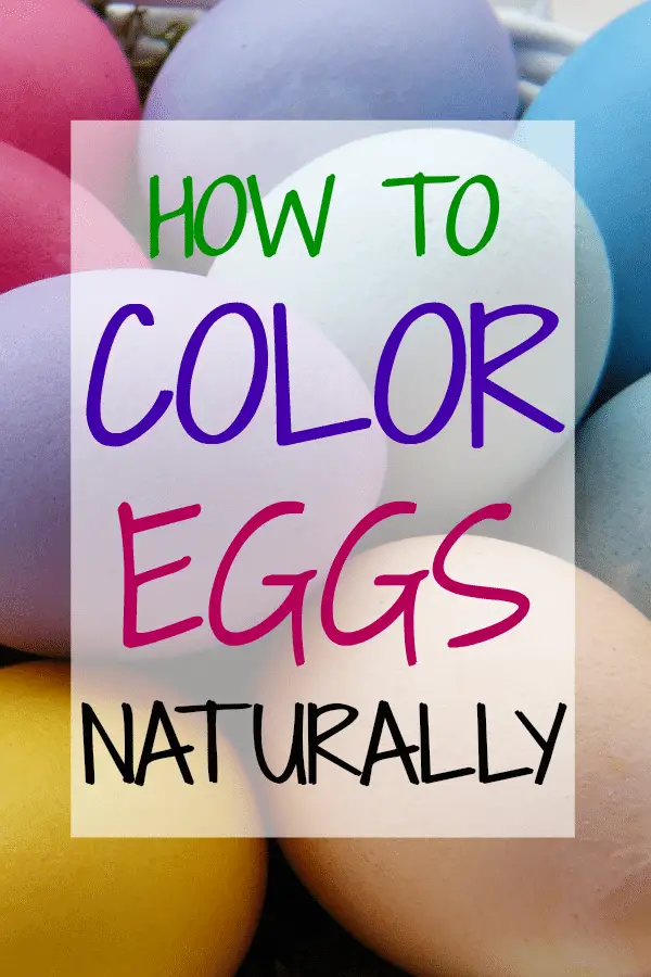 How To Naturally Color Eggs **Free Printable**