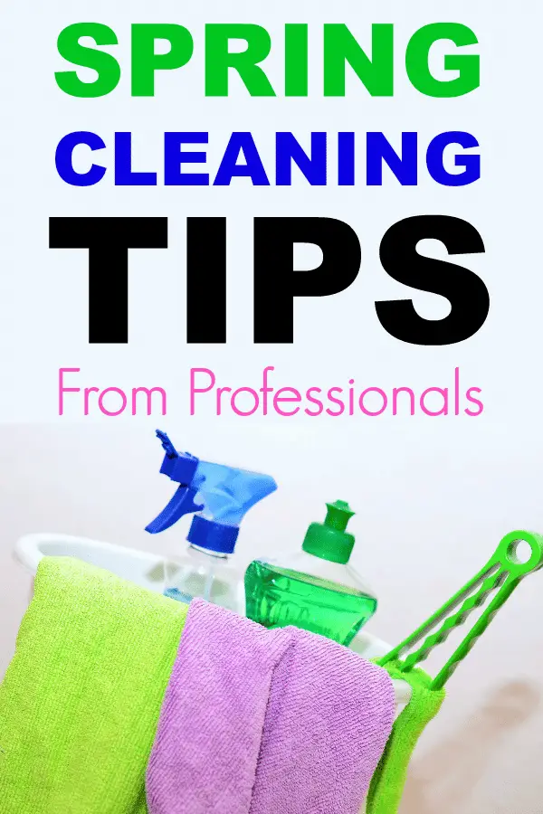 spring cleaning tips professionals
