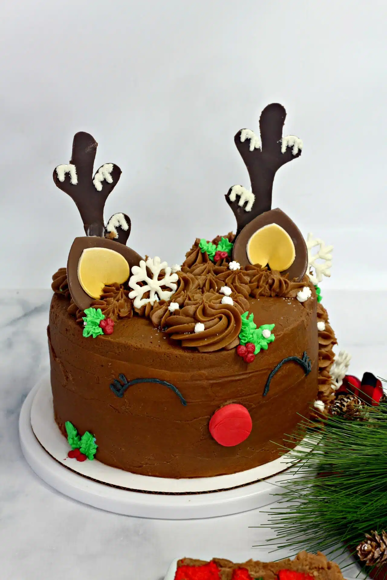 Reindeer layered Cake 3 4