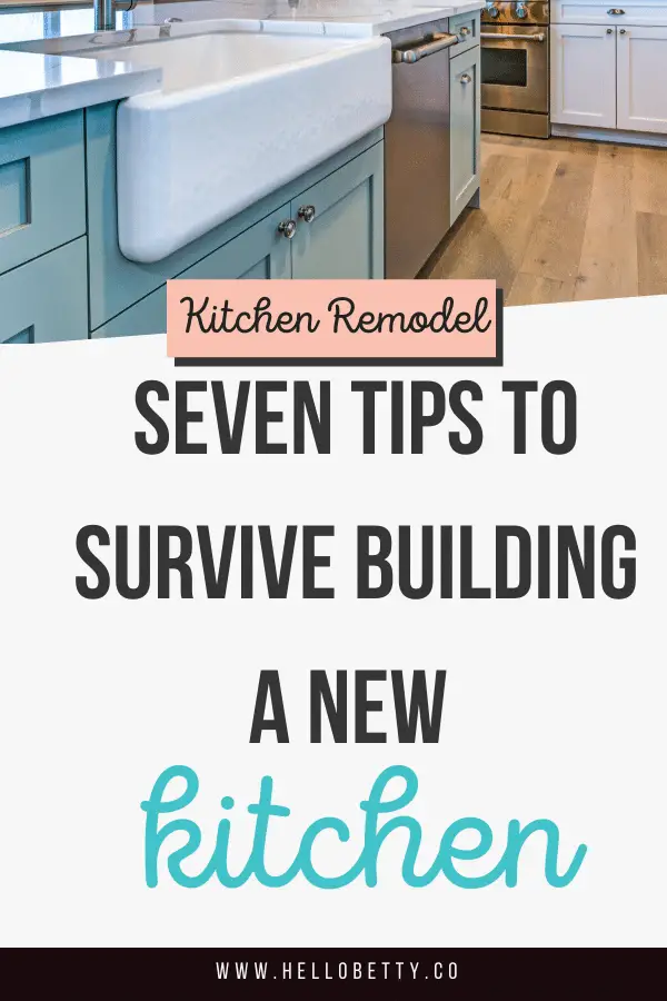 Seven Tips to Survive Building A New Kitchen