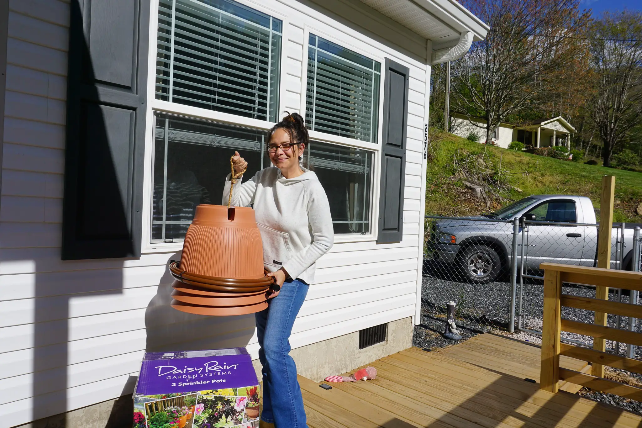 Daisy Rain Sprinkler Pots For Your Deck or Yard Oasis