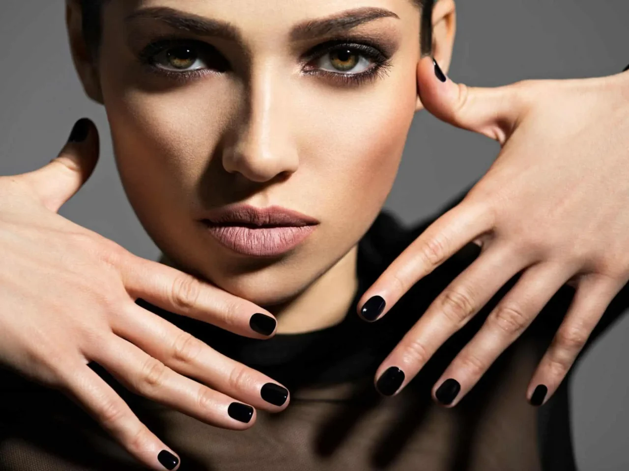 What does black nail polish symbolize?