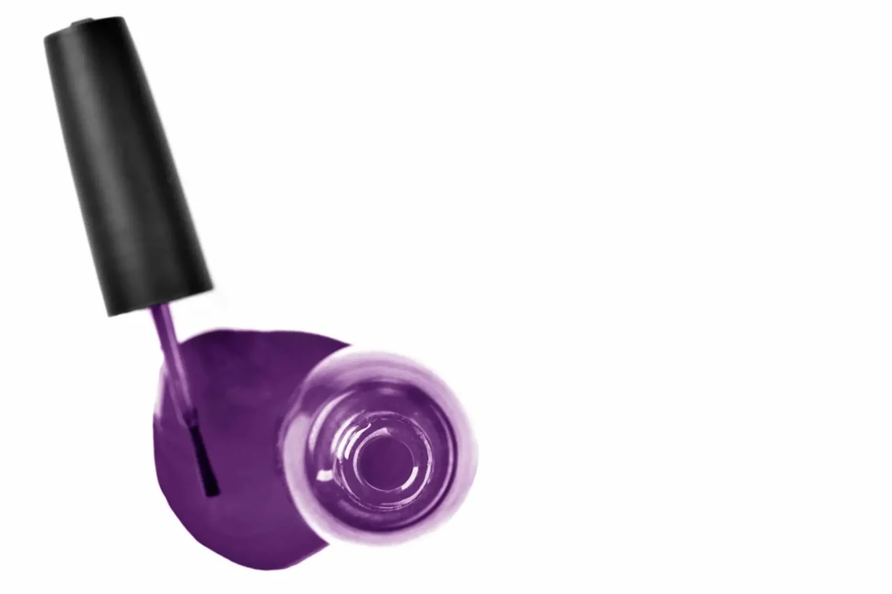 What does purple nail polish mean?