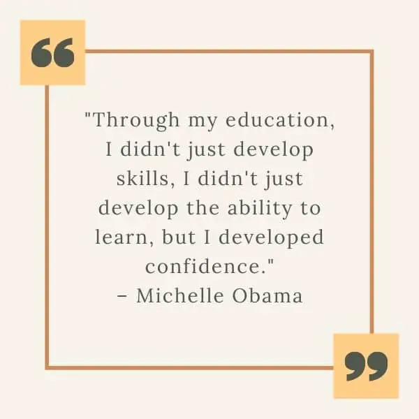 confidence quotes from Michelle Obama