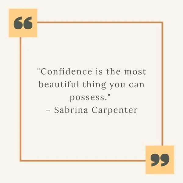 confidence quotes for women image for Instagram